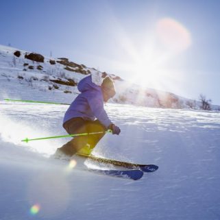 skiing sun exposure